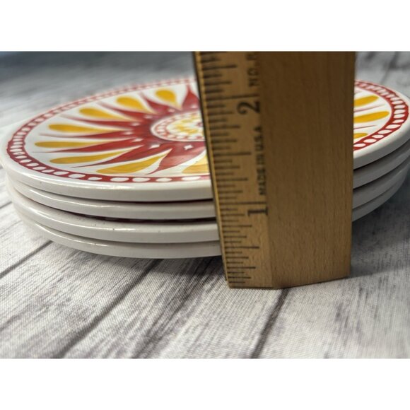 Bed Bath & Beyond Gypsy Grapefruit Melamine Appetizer Plates (Set of 4) - Picture 9 of 9